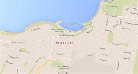 nelson bay map nsw